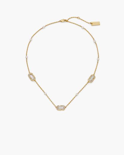 Marc Jacobs Great Value | The J Marc Luxe Station Necklace Gold/Crystal