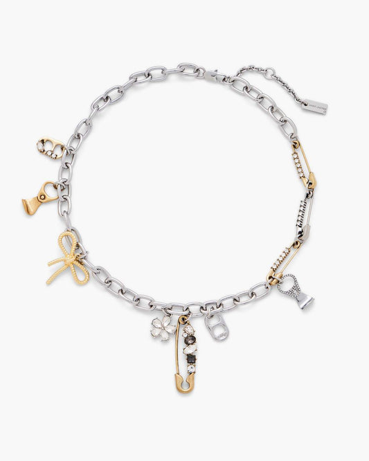 Marc Jacobs Exclusive | The Grunge Glam Charm Necklace Gold/Silver