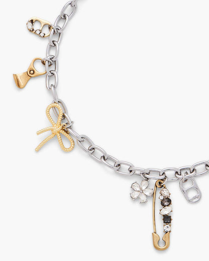 Marc Jacobs Exclusive | The Grunge Glam Charm Necklace Gold/Silver