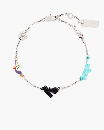 Marc Jacobs Smart Buy | The City Station Bracelet New York Silver/Multi