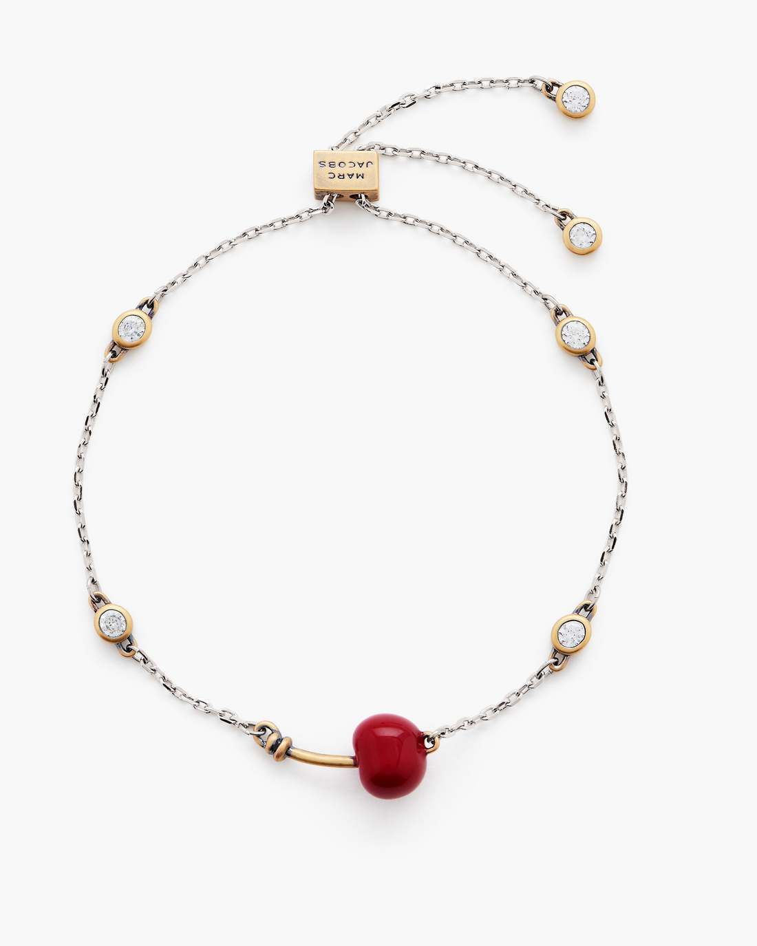 Marc Jacobs Smart Buy | The Cherry Slider Bracelet Silver/Red