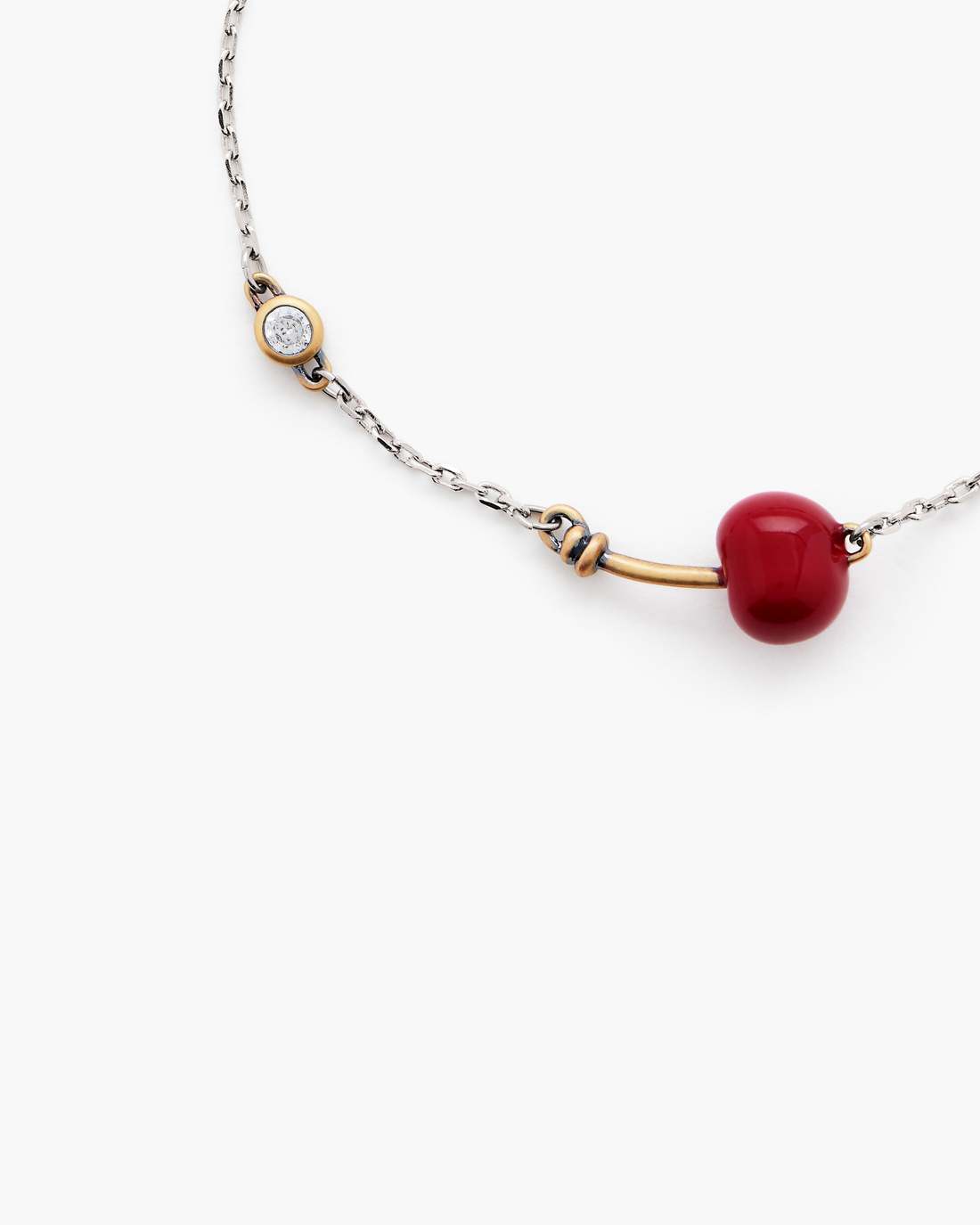 Marc Jacobs Smart Buy | The Cherry Slider Bracelet Silver/Red