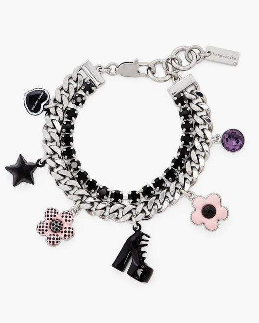 Marc Jacobs Discount | The Mini Icon Dot Charm Bracelet Silver/Multi