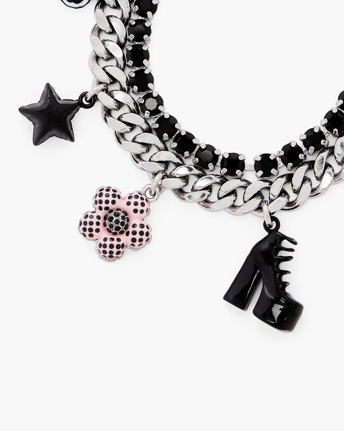 Marc Jacobs Discount | The Mini Icon Dot Charm Bracelet Silver/Multi