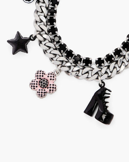 Marc Jacobs Discount | The Mini Icon Dot Charm Bracelet Silver/Multi