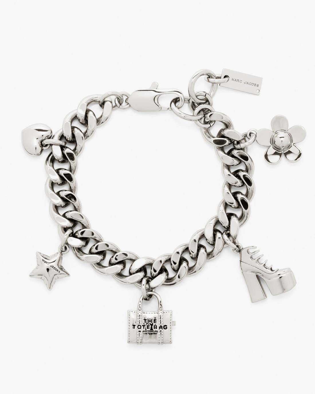 Marc Jacobs Trusted | The Mini Icon Charm Bracelet Light Antique Silver