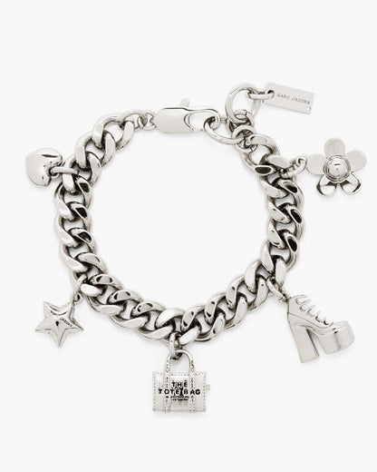 Marc Jacobs Trusted | The Mini Icon Charm Bracelet Light Antique Silver