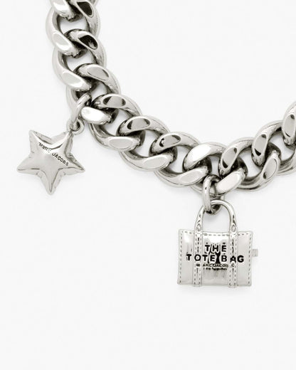 Marc Jacobs Trusted | The Mini Icon Charm Bracelet Light Antique Silver