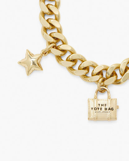 Marc Jacobs Essential | The Mini Icon Charm Bracelet Light Antique Gold