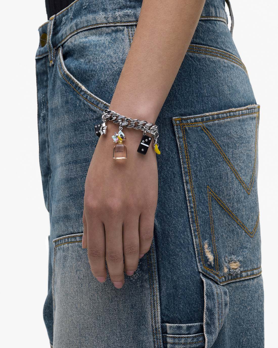 Marc Jacobs Value | Perfect Charm Bracelet Silver/Pink Multi