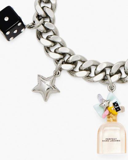 Marc Jacobs Value | Perfect Charm Bracelet Silver/Pink Multi