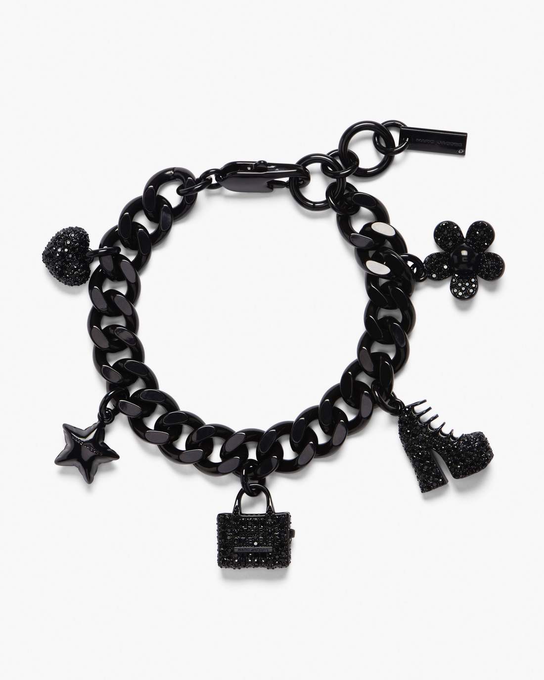 Marc Jacobs Deals | The Pave Mini Icon Charm Bracelet Black/Black Crystal