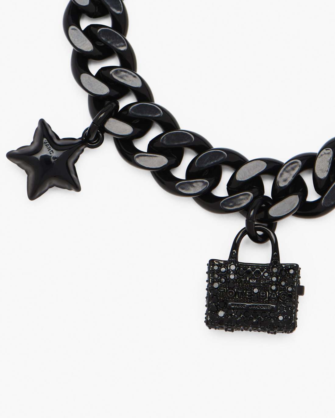 Marc Jacobs Deals | The Pave Mini Icon Charm Bracelet Black/Black Crystal