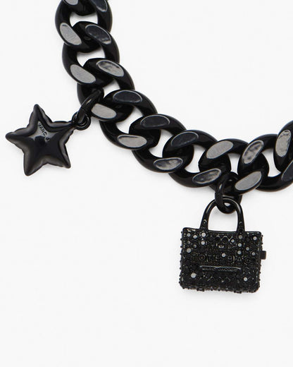 Marc Jacobs Deals | The Pave Mini Icon Charm Bracelet Black/Black Crystal