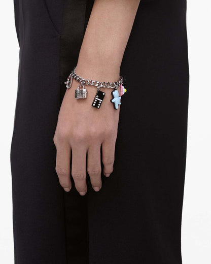 Marc Jacobs Special Offer | The Sticker Charm Bracelet Silver Multi