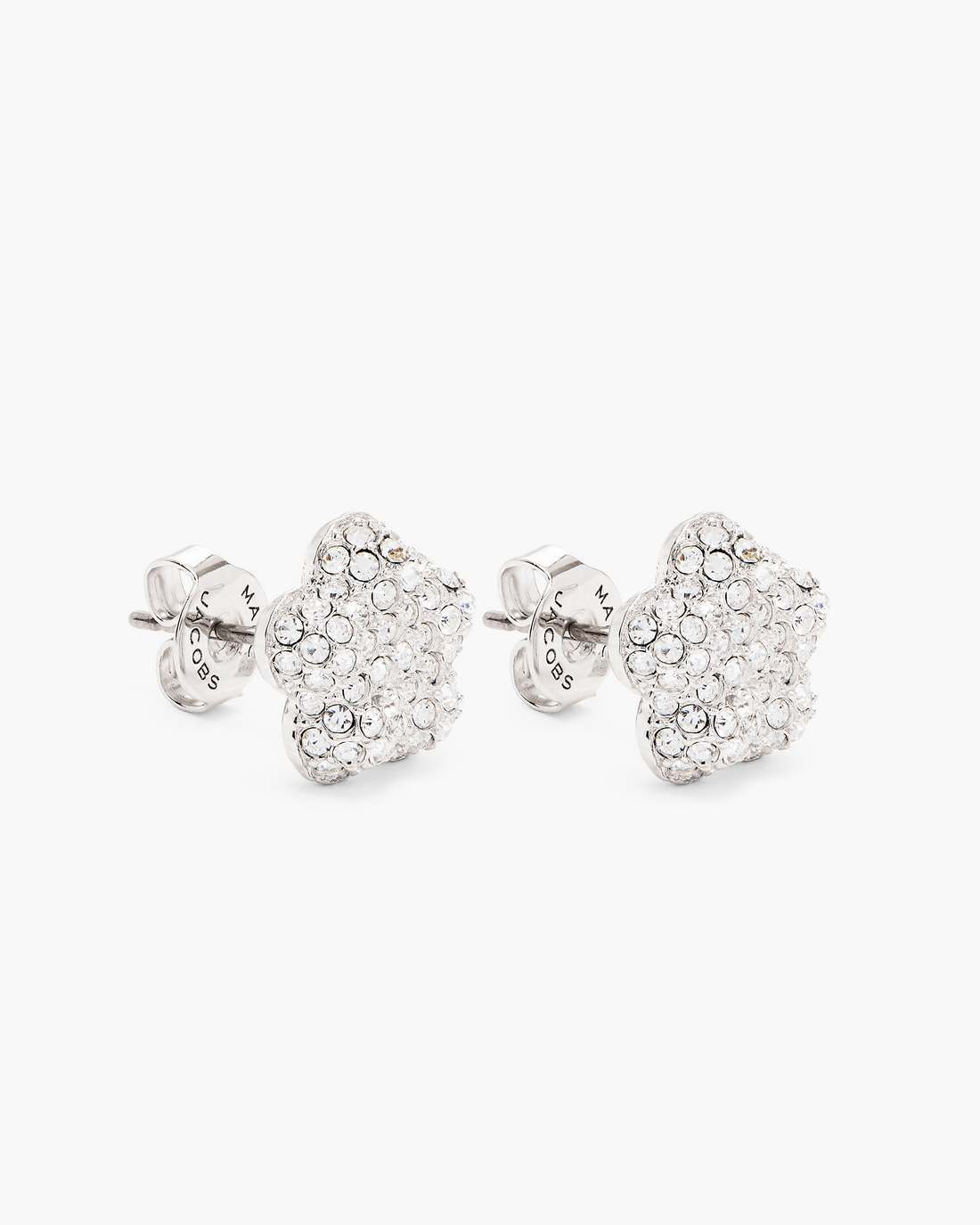 Marc Jacobs Sale | The Daisy Pave Stud Earrings Silver/Crystal