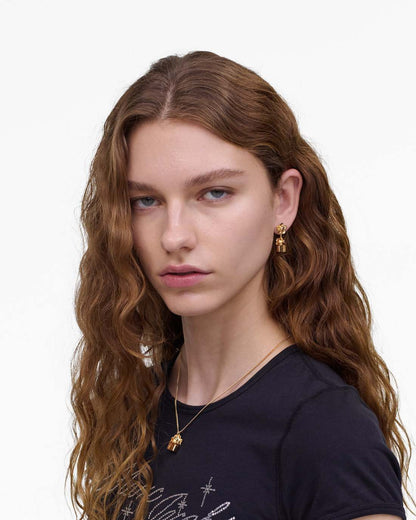 Marc Jacobs Featured | The Mini Icon Daisy Earrings Gold