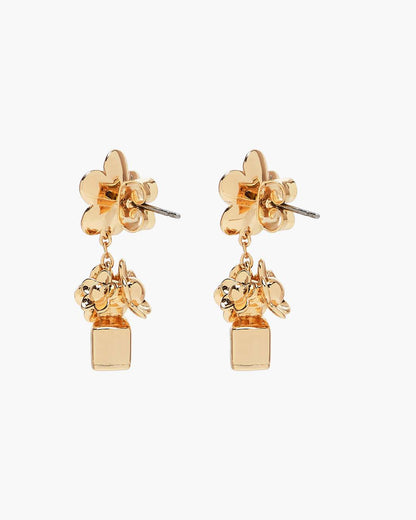 Marc Jacobs Featured | The Mini Icon Daisy Earrings Gold