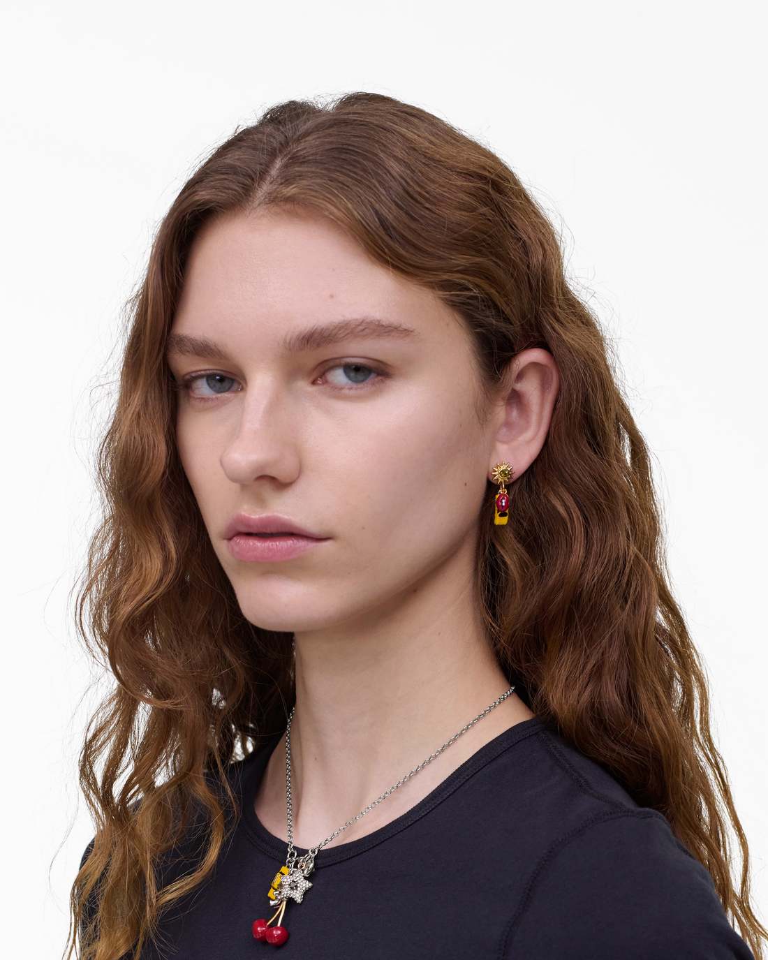 Marc Jacobs Smart Buy | The Trinket Charm Cluster Earrings Silver/Multi