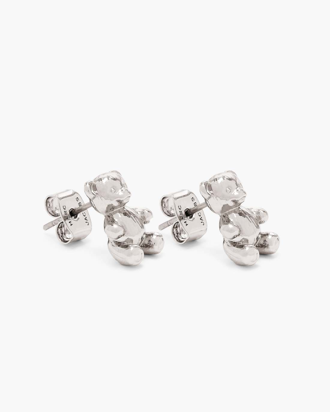Marc Jacobs Everyday | The Teddy Bear Stud Earrings Light Antique Silver
