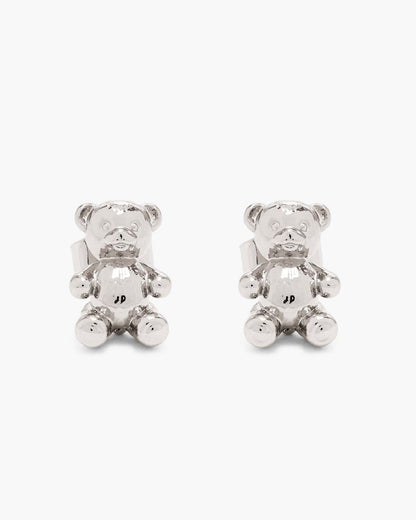 Marc Jacobs Everyday | The Teddy Bear Stud Earrings Light Antique Silver