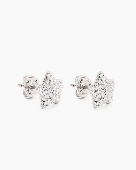 Marc Jacobs Trusted | The Star Pave Stud Earrings Silver/Crystal