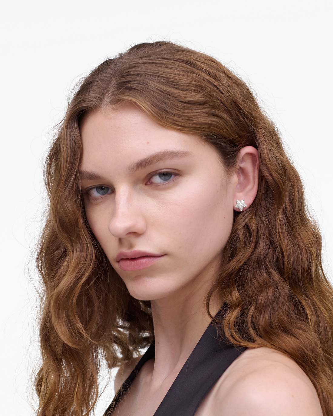 Marc Jacobs Trusted | The Star Pave Stud Earrings Silver/Crystal