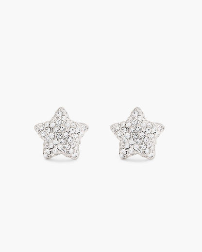 Marc Jacobs Trusted | The Star Pave Stud Earrings Silver/Crystal