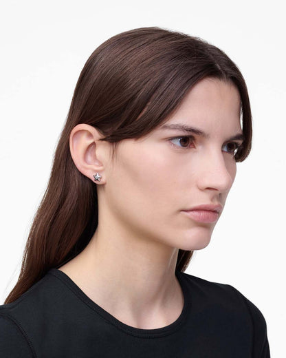 Marc Jacobs Essential | The Star Balloon Stud Earrings Light Antique Silver