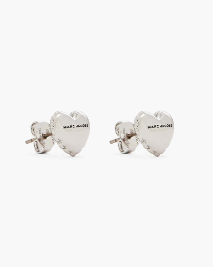 Marc Jacobs Top Pick | The Heart Balloon Stud Earrings Light Antique Silver