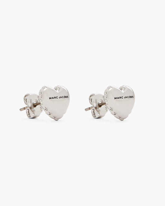 Marc Jacobs Top Pick | The Heart Balloon Stud Earrings Light Antique Silver