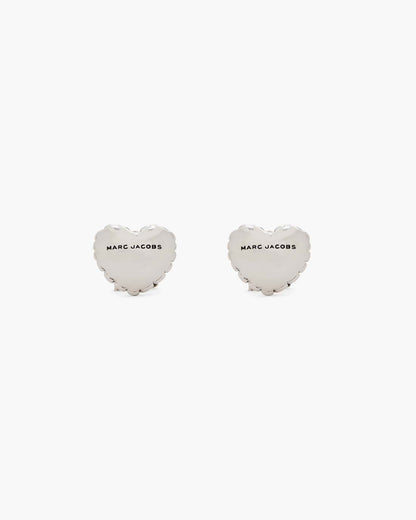 Marc Jacobs Top Pick | The Heart Balloon Stud Earrings Light Antique Silver