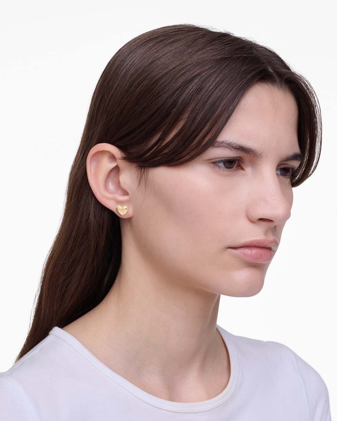 Marc Jacobs Recommended | The Heart Balloon Stud Earrings Light Antique Gold
