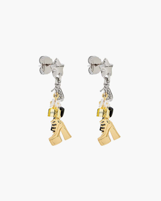 Marc Jacobs Best Price | The Mini Icon Charm Earrings Gold/Silver