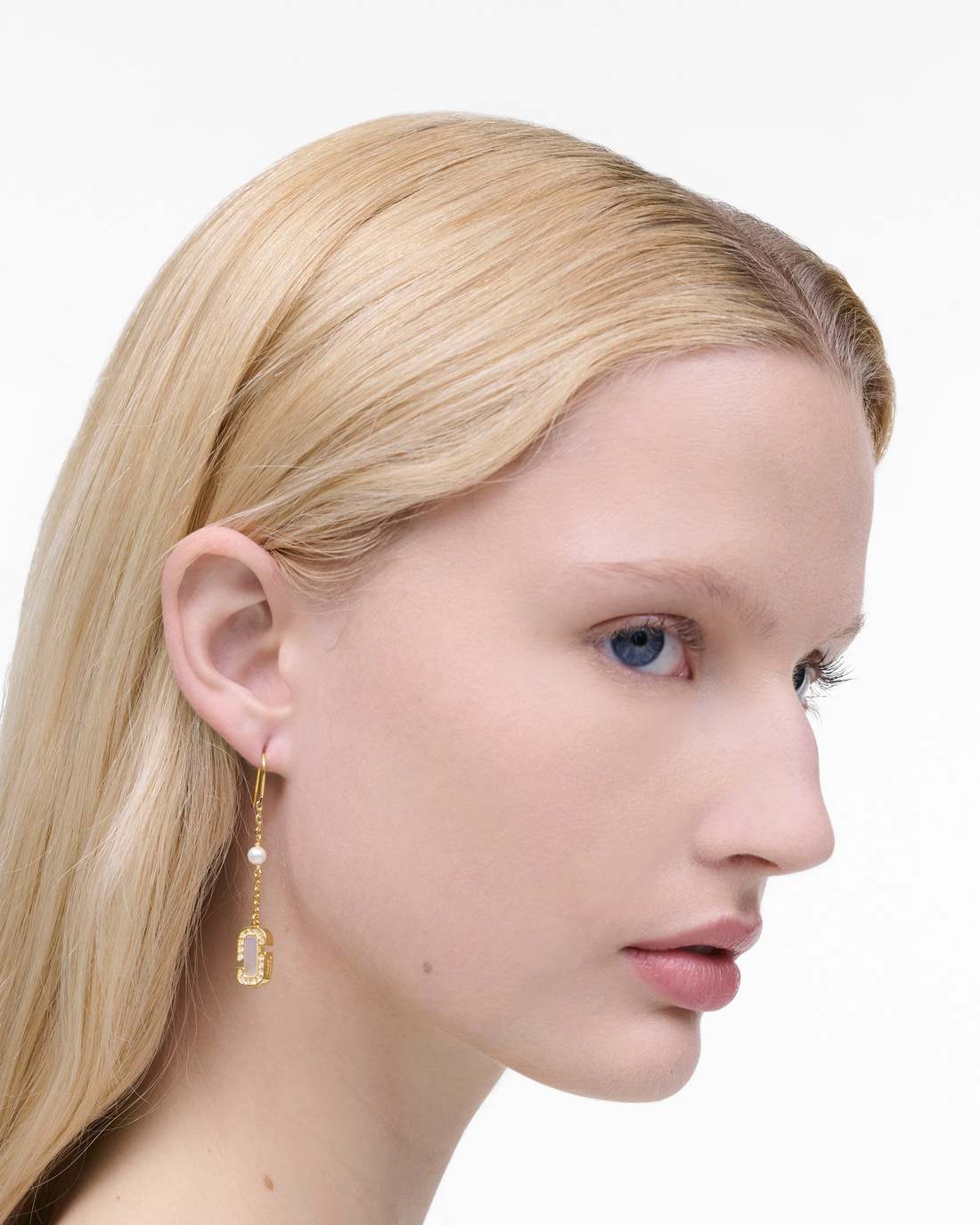 Marc Jacobs Hot Sale | The J Marc Luxe Linear Earrings Gold/Crystal