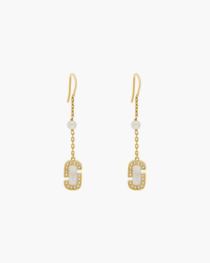 Marc Jacobs Hot Sale | The J Marc Luxe Linear Earrings Gold/Crystal