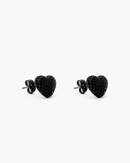 Marc Jacobs Premium | The Heart Balloon Pave Earrings Black/Black Crystal