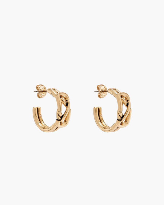 Marc Jacobs Best Price | The Dual Hoop Earrings Gold