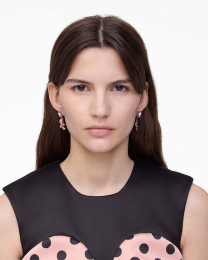 Marc Jacobs Signature | The Dollhouse Charm Earrings Silver/Multi