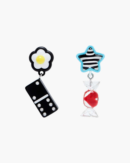 Marc Jacobs Latest | The Sticker Charm Earrings Silver Multi