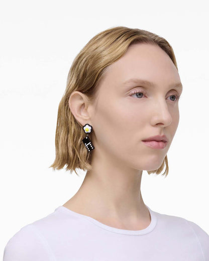 Marc Jacobs Latest | The Sticker Charm Earrings Silver Multi