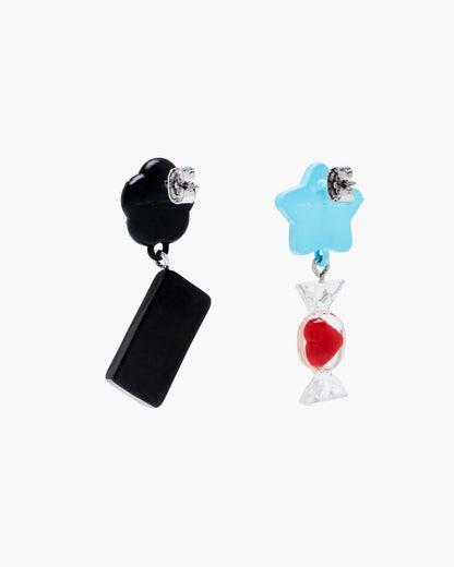 Marc Jacobs Latest | The Sticker Charm Earrings Silver Multi