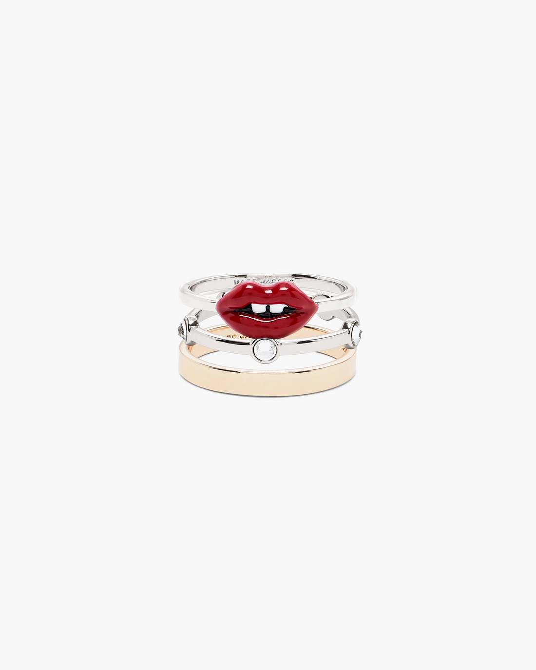 Marc Jacobs Discount | The Lips Ring Set Gold/Silver