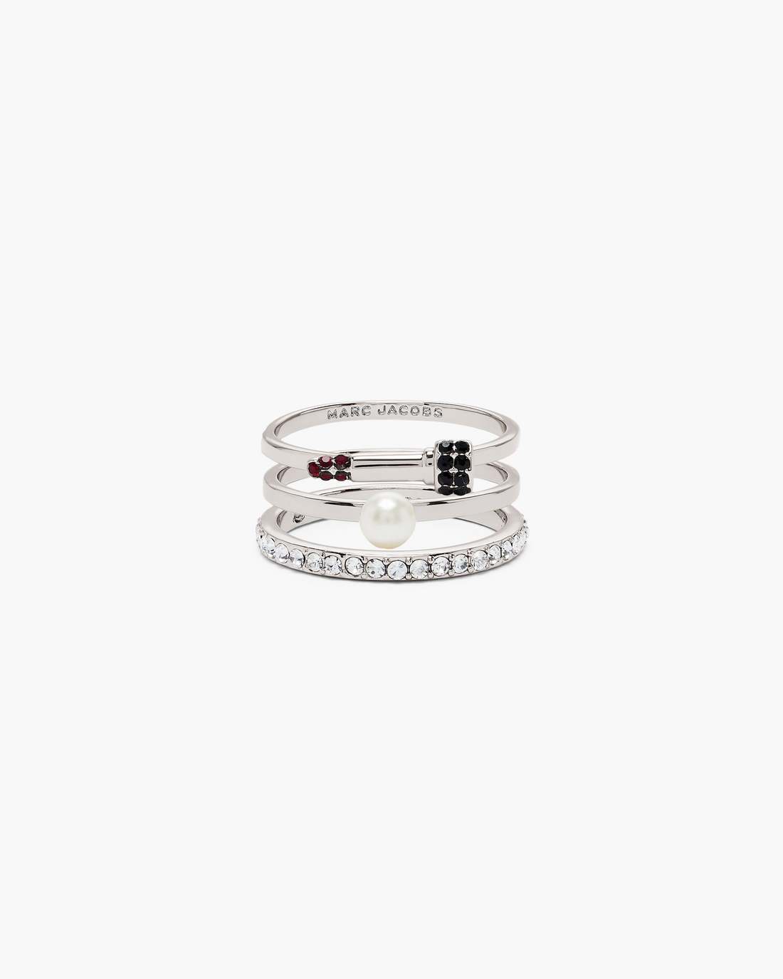 Marc Jacobs Popular | The Rouge Ring Set Silver/Multi