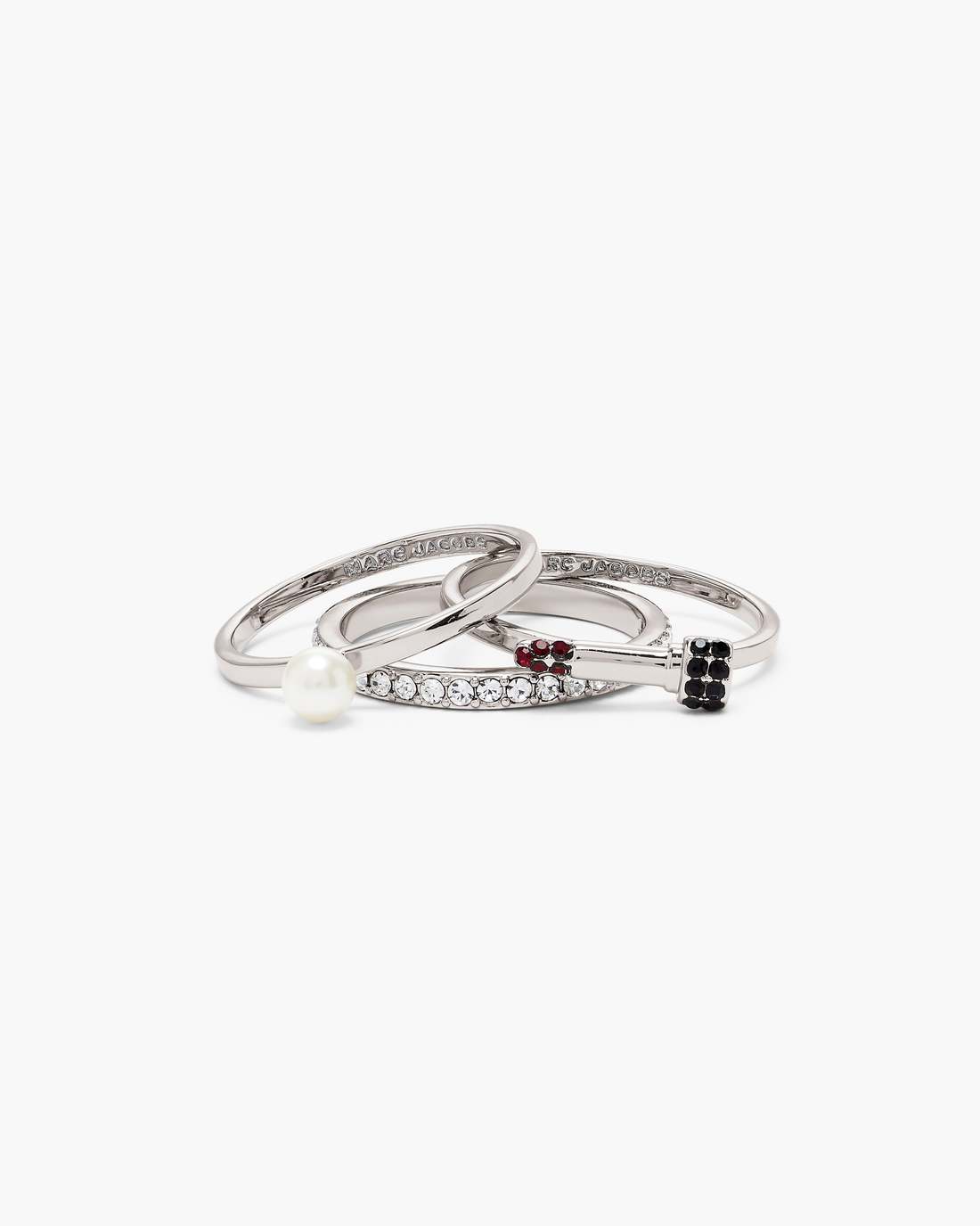 Marc Jacobs Popular | The Rouge Ring Set Silver/Multi