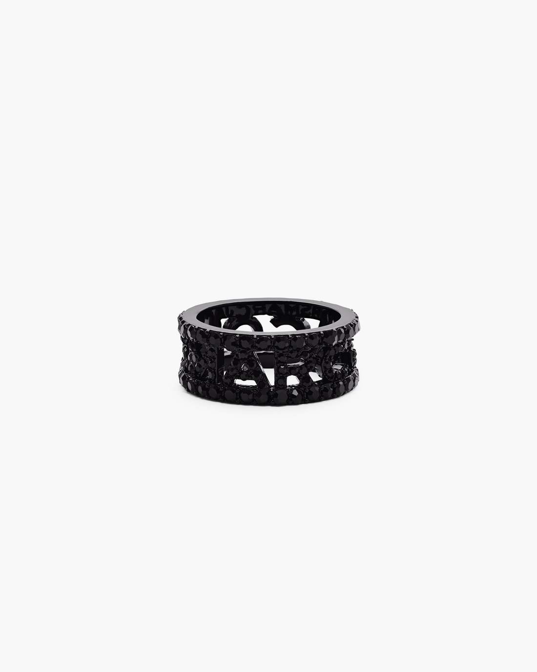 Marc Jacobs Premium | The Monogram Pave Ring Black/Black Crystal