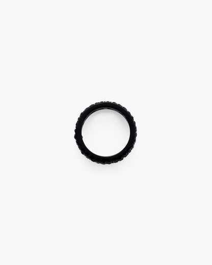 Marc Jacobs Premium | The Monogram Pave Ring Black/Black Crystal