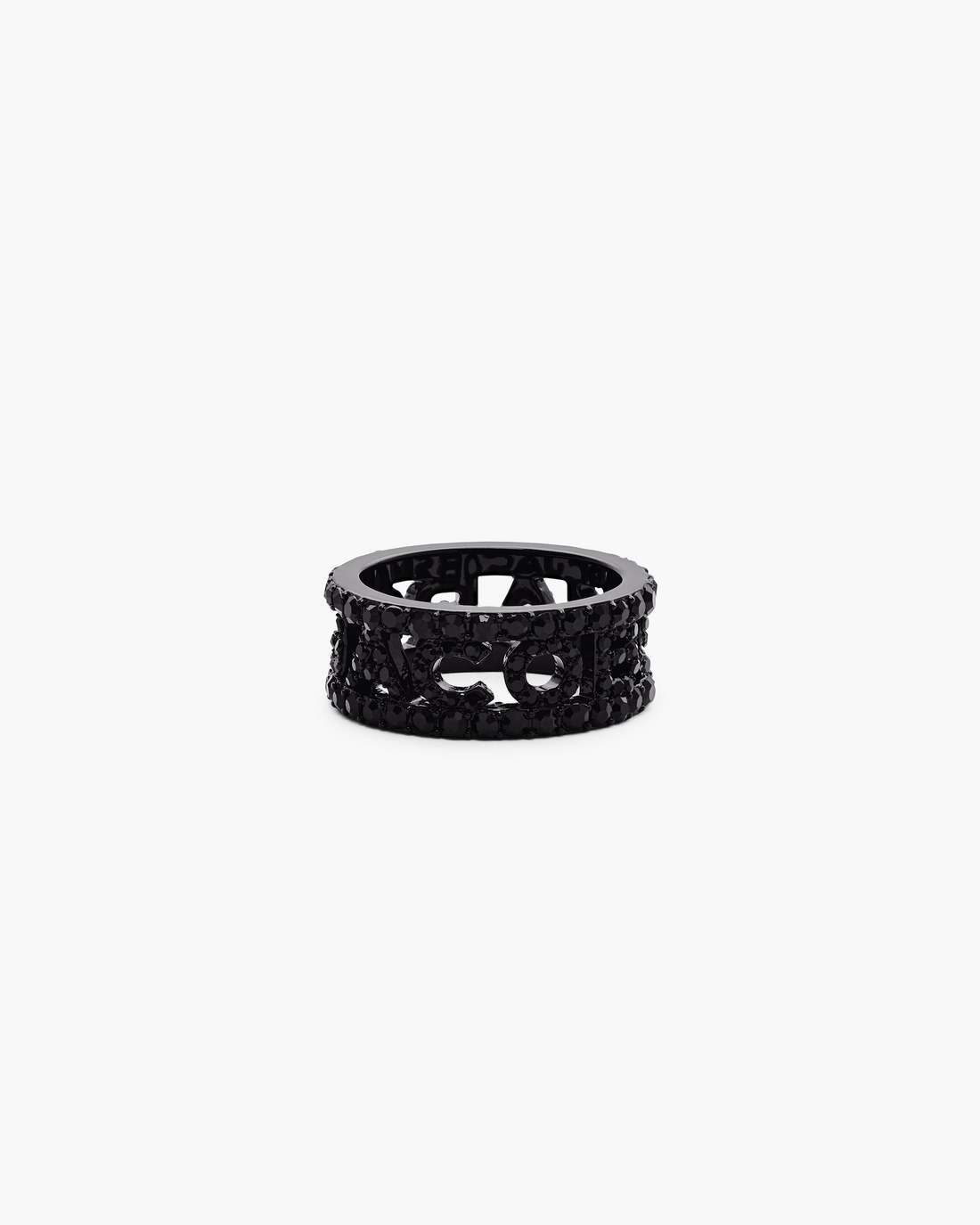 Marc Jacobs Premium | The Monogram Pave Ring Black/Black Crystal