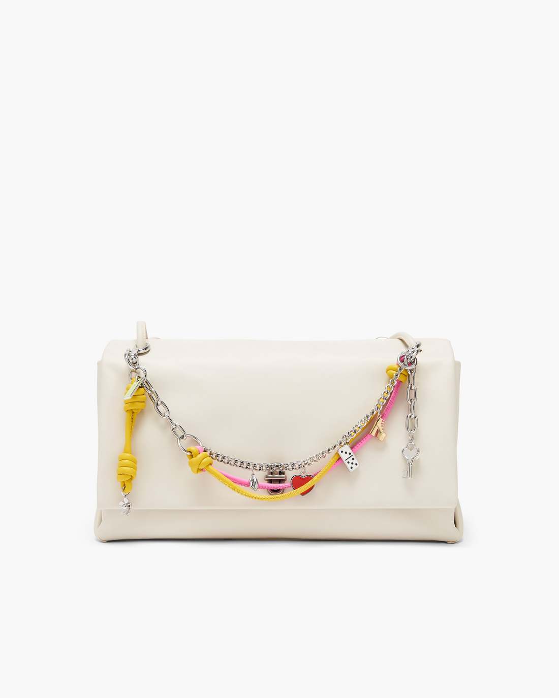 Marc Jacobs Sale | The Mini Icon Chain Bag Charm Bow Pink Multi