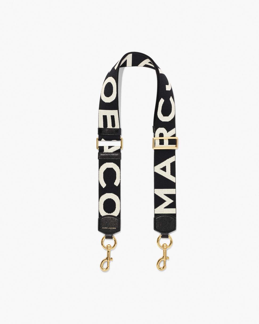 Marc Jacobs Trusted | The Logo Webbing Strap Black/White